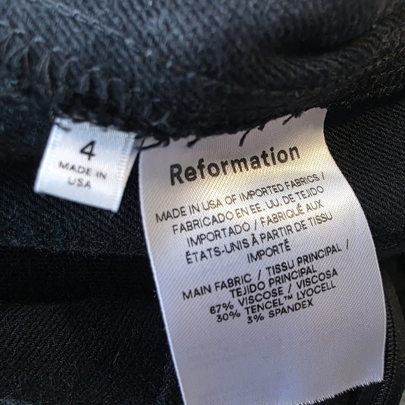 Reformation Midnight Wide Leg Trousers - Picture 8 of 8